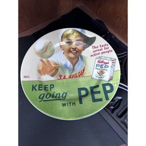 Retired 2006 VINTAGE KELLOGG’s PEP Cereal 8” Decorative Collector’s Sports Plate